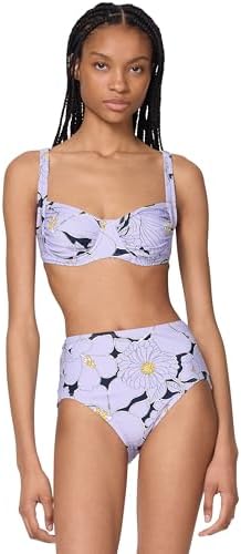 kate spade new york Women's Tie Front Bandeau One Piece Swimsuit